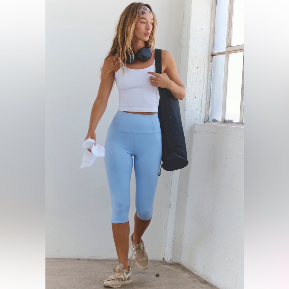FP Movement by Free People White Cropped Tank Top